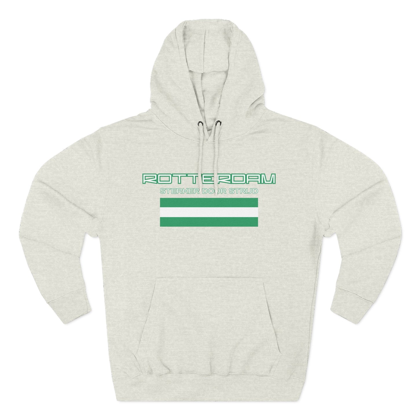 Rotterdam Hoodie — 'Rotterdam', 'Sterker door strijd', 'flag' (small).