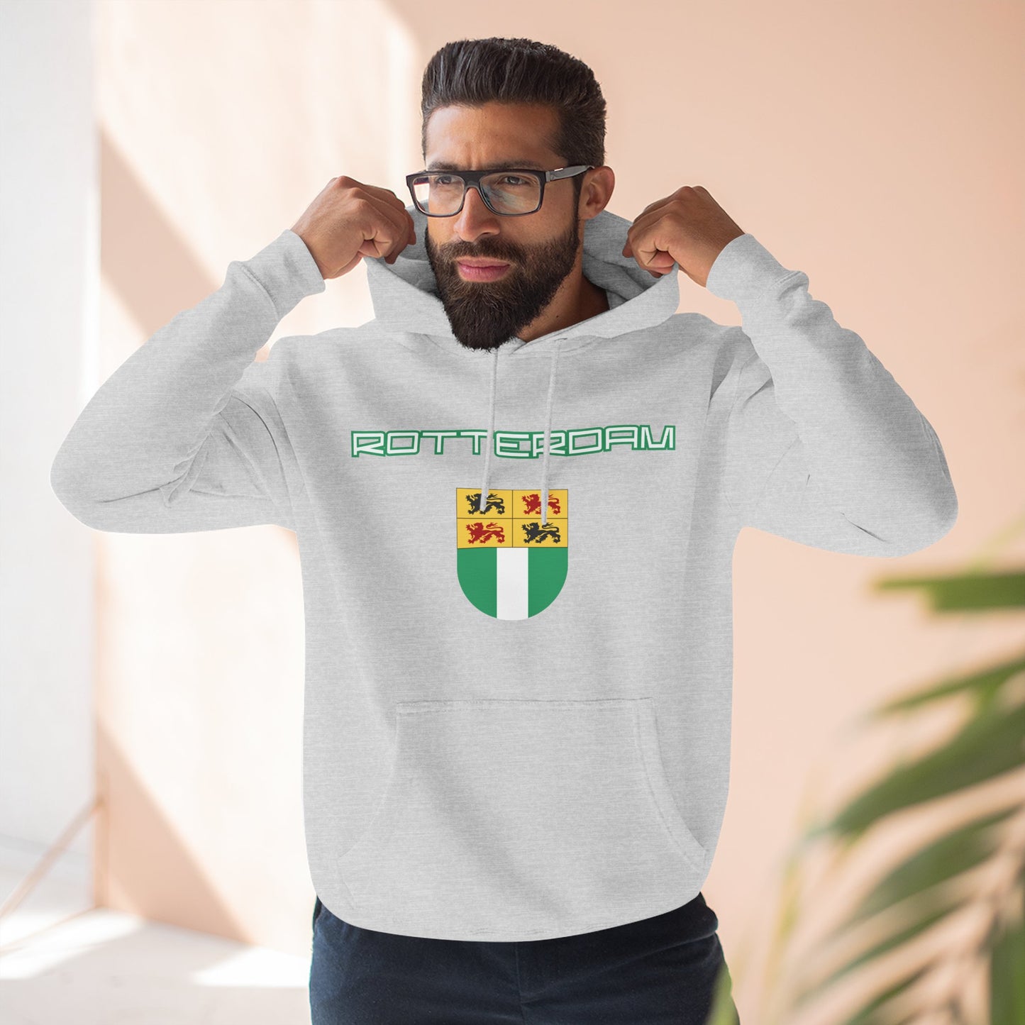 Rotterdam Hoodie — 'Rotterdam', 'coat of arms'.