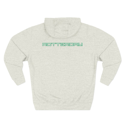 Rotterdam Hoodie — 'Rotterdam', 'Sterker door strijd', 'flag'.