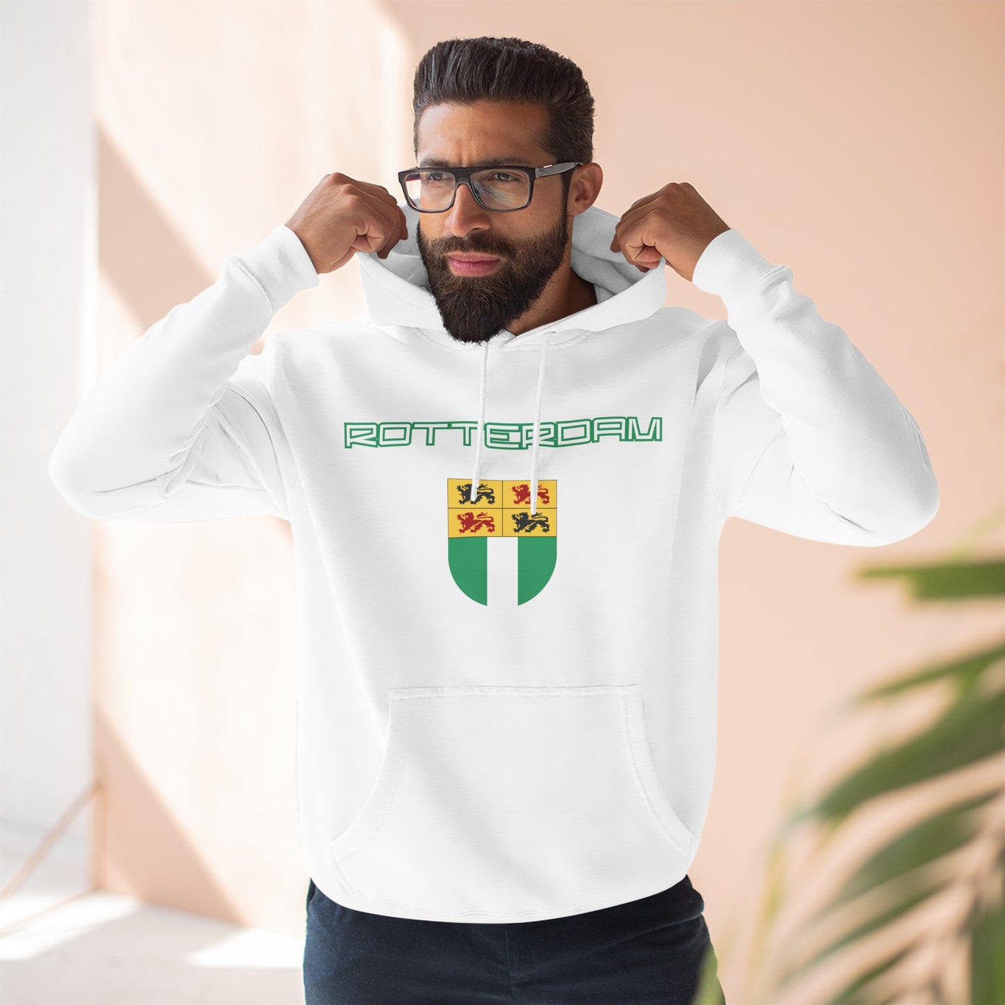 Rotterdam Hoodie — 'Rotterdam', 'coat of arms'.