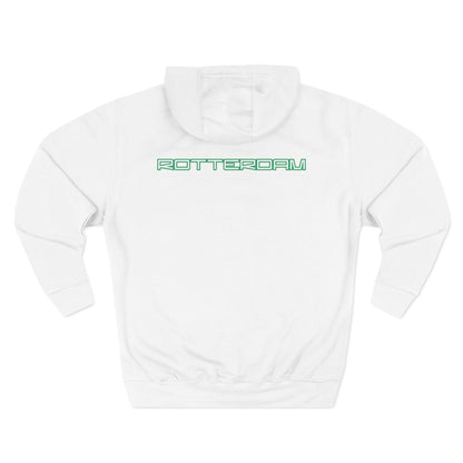 Rotterdam Hoodie — 'Rotterdam', 'Sterker door strijd', 'flag'.