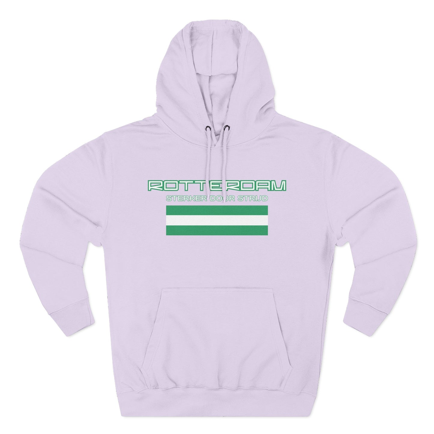 Rotterdam Hoodie — 'Rotterdam', 'Sterker door strijd', 'flag' (small).