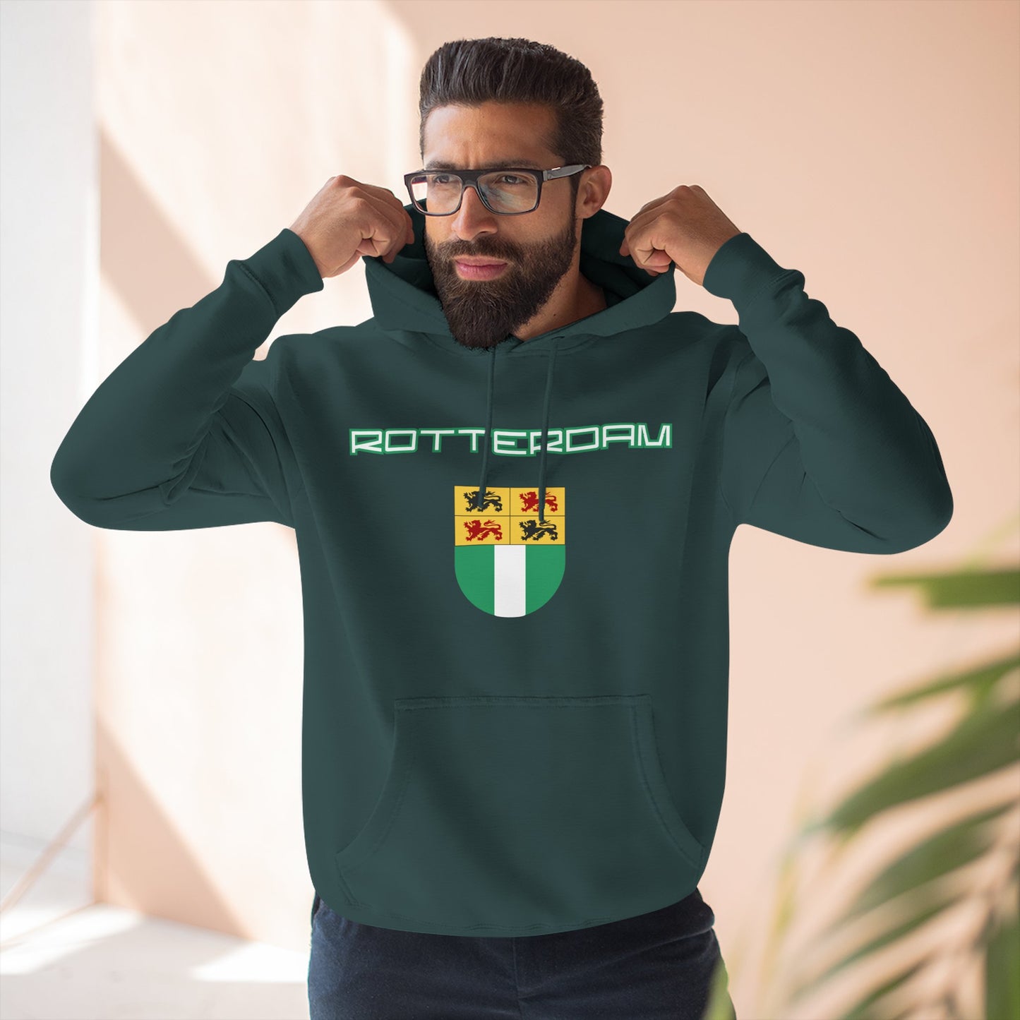 Rotterdam Hoodie — 'Rotterdam', 'coat of arms'.