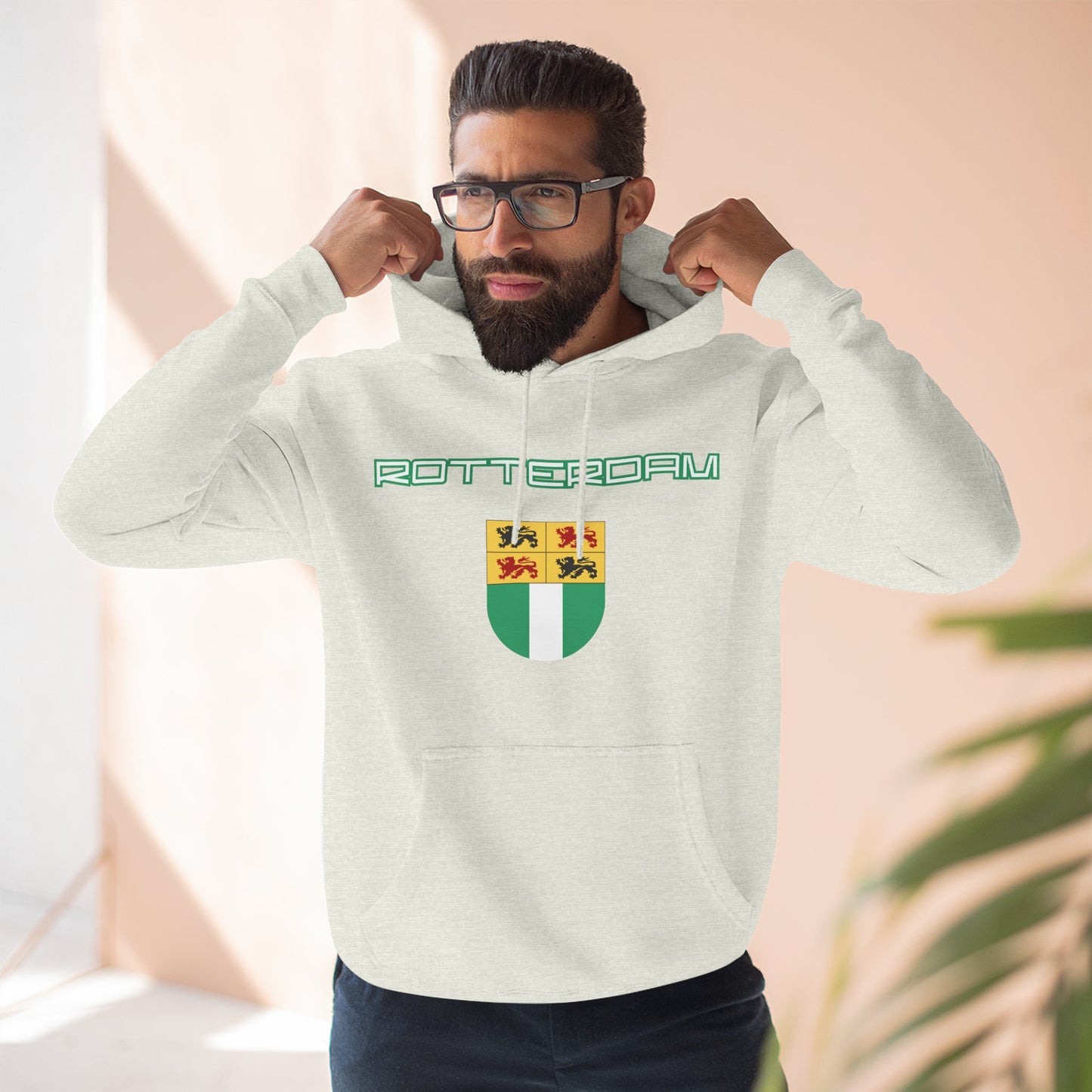Rotterdam Hoodie — 'Rotterdam', 'coat of arms'.