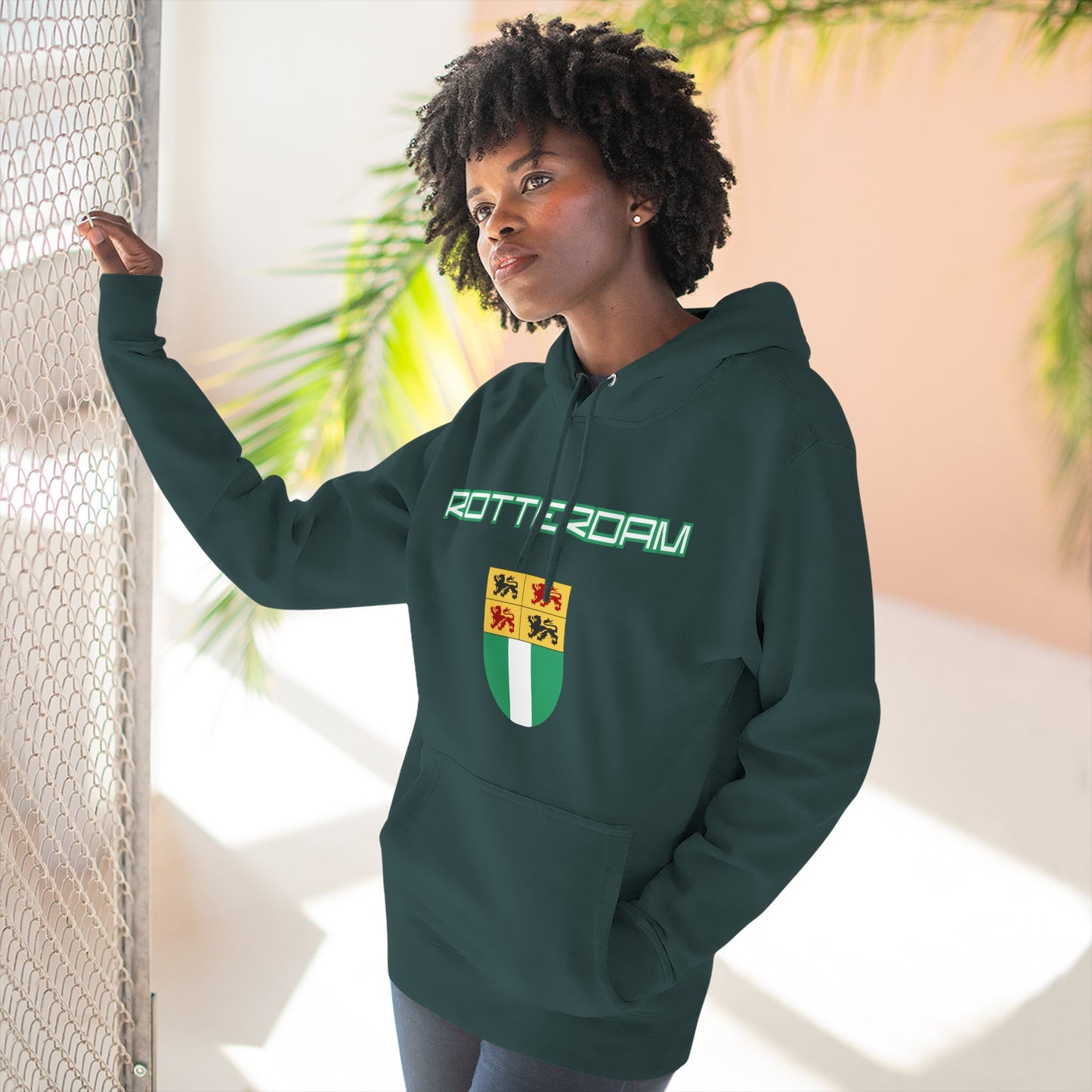Rotterdam Hoodie — 'Rotterdam', 'coat of arms'.