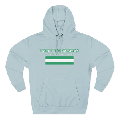 Rotterdam Hoodie — 'Rotterdam', 'Sterker door strijd', 'flag' (small).