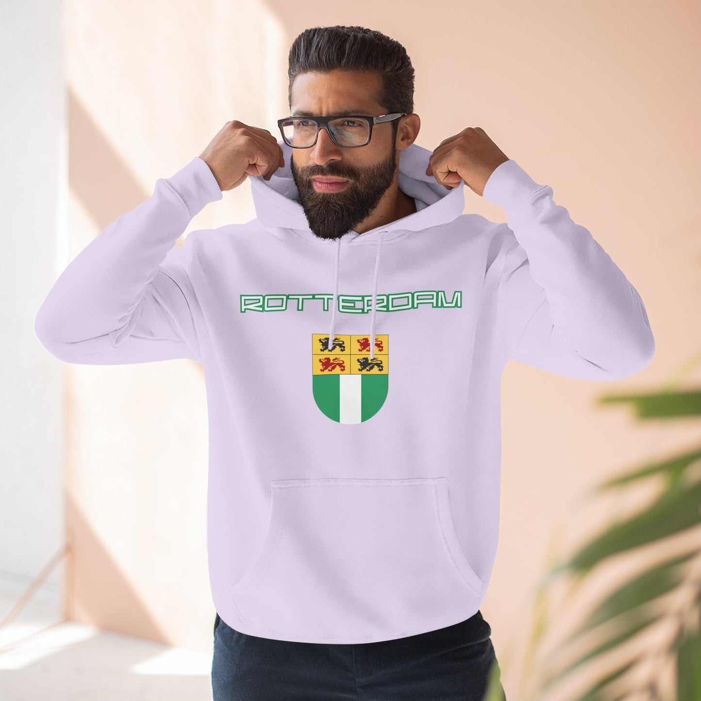Rotterdam Hoodie — 'Rotterdam', 'coat of arms'.