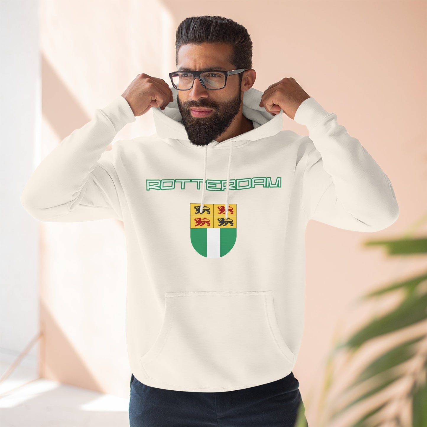 Rotterdam Hoodie — 'Rotterdam', 'coat of arms'.