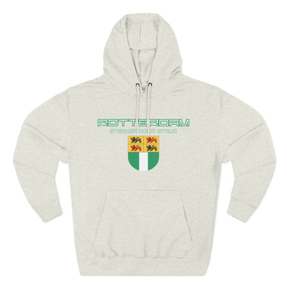 Rotterdam Hoodie — 'Rotterdam', 'Sterker door strijd', 'coat of arms'.