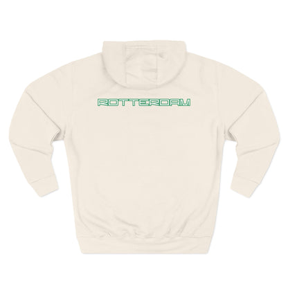 Rotterdam Hoodie — 'Rotterdam', 'Sterker door strijd', 'flag'.