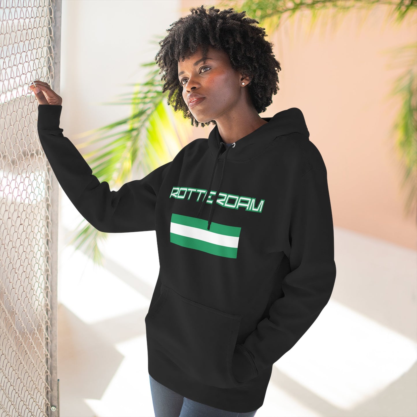 Rotterdam Hoodie — 'Rotterdam', 'flag' (small).
