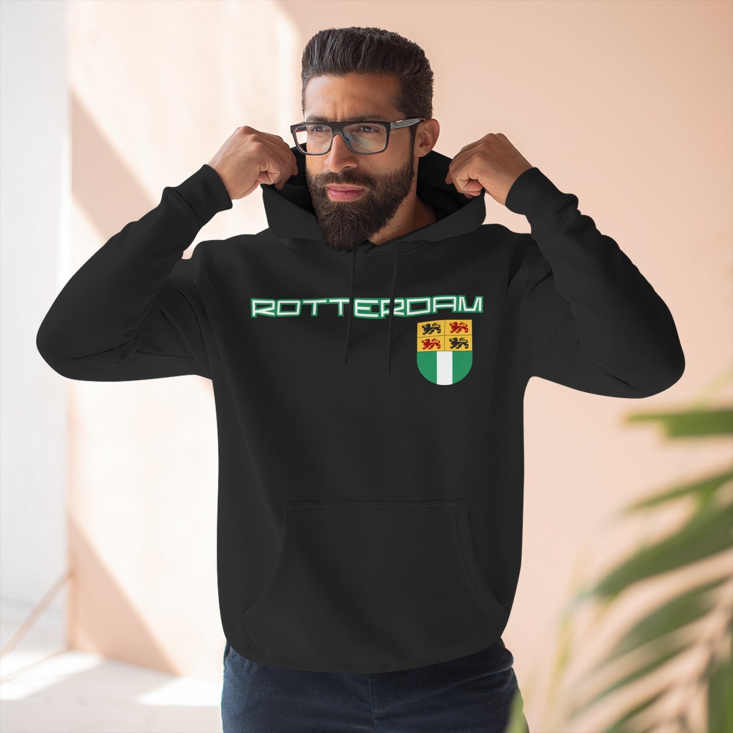 Rotterdam Hoodie — 'Rotterdam', 'coat of arms' (Right)